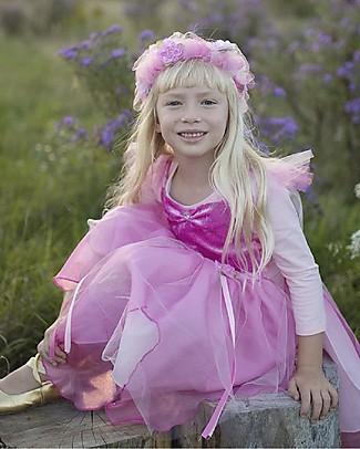 Great Pretenders Coroncina Fiori per Costume da Fata Forest Fairy - Rosa Travestimenti