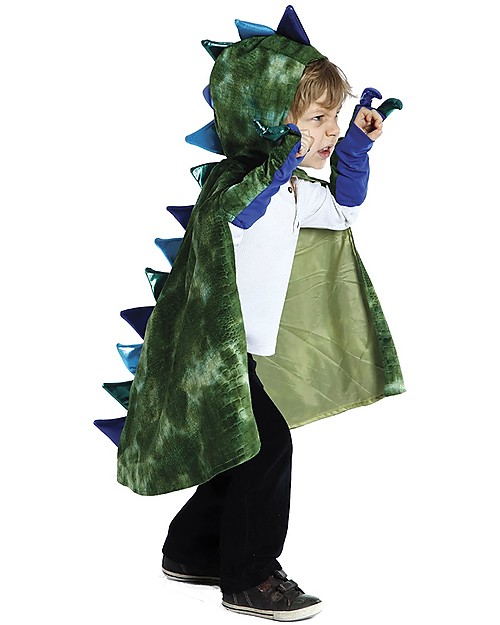 Great Pretenders Costume da Drago - Verde - Include mantello e artigli! Travestimenti