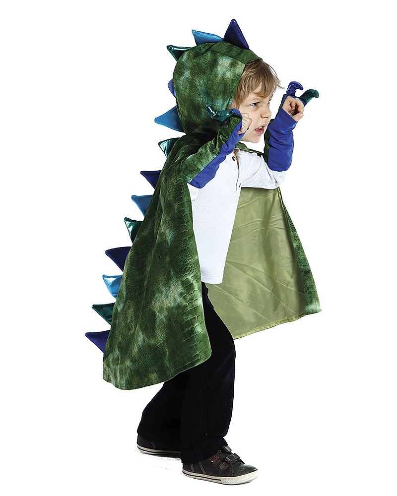Plow Judgment Silicon Great Pretenders Costume da Drago - Verde - Include mantello e artigli!  unisex (bambini)