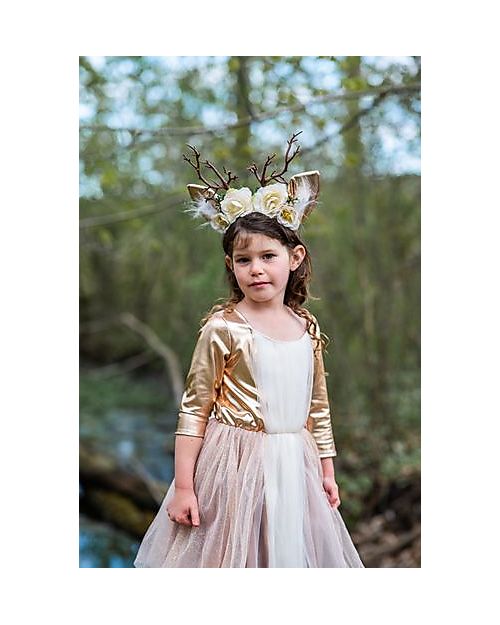 Great Pretenders Costume da Principessa del Bosco Woodland - Cervo -  Cerchietto Incluso! Travestimenti