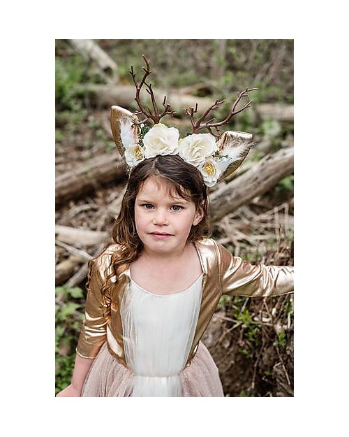 Great Pretenders Costume da Principessa del Bosco Woodland - Cervo -  Cerchietto Incluso! Travestimenti