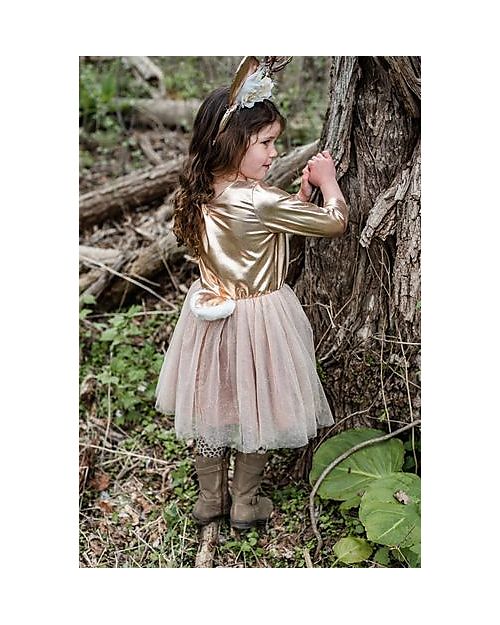 Great Pretenders Costume da Principessa del Bosco Woodland - Cervo -  Cerchietto Incluso! Travestimenti