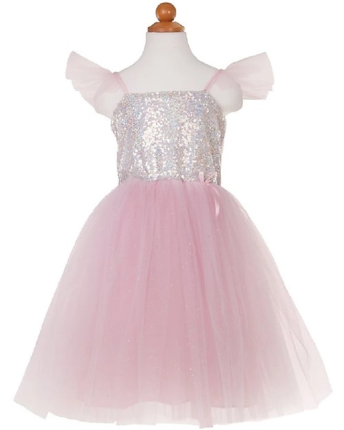 Great Pretenders Costume da Principessa - Rosa/Argento con Lustrini Travestimenti