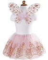 Great Pretenders Costume da Principessa - Rosa/Oro con Brillantini - Comprende Tutu ed Ali! Travestimenti