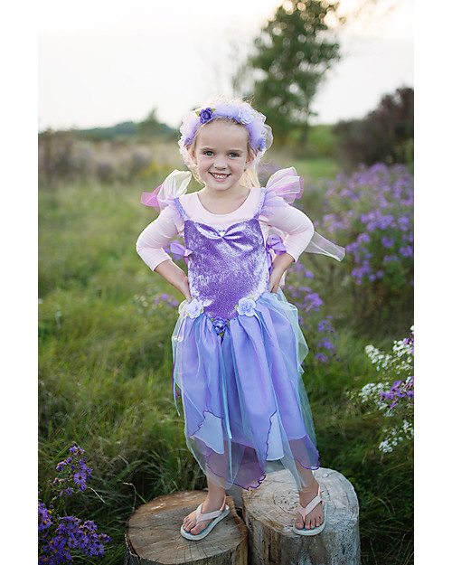 Great Pretenders Costume Fata Forest Fairy, Viola con brillantini Travestimenti