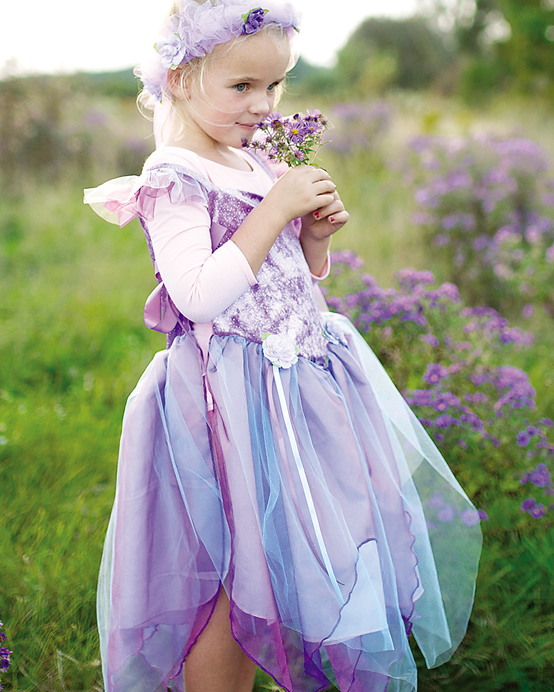Great Pretenders Costume Fata Forest Fairy, Viola con brillantini bambina