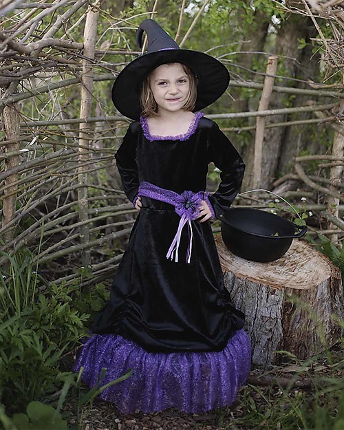 Great Pretenders Costume Vera la Strega in Velluto - Comprende abito e cappello! Travestimenti