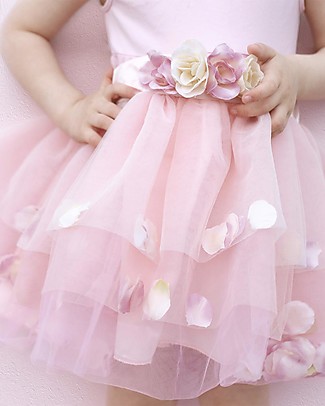 Great Pretenders Gonna Floreale in Tulle - Rosa/Dorata Travestimenti