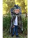 Great Pretenders Mantello per Costume  da Dinosauro - Verde Mix - Copricapo e Artigli Inclusi! - 4-6 anni Travestimenti