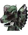 Great Pretenders Mantello per Costume  da Dinosauro - Verde Mix - Copricapo e Artigli Inclusi! - 4-6 anni Travestimenti