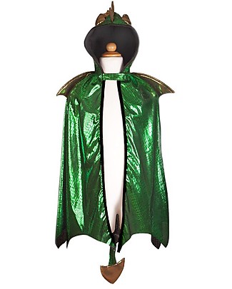 Great Pretenders Mantello per Costume da Drago - Verde ed Oro Travestimenti