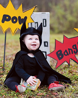 Great Pretenders Mantello per Costume da Supereroe, Pipistrello (1-2 Anni) Travestimenti