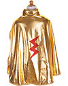 Great Pretenders Mantello per Costume di Carnevale Reversibile - Rosso/Oro - 2 costumi in 1! Travestimenti