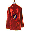Great Pretenders Mantello per Costume di Carnevale Reversibile - Rosso/Oro - 2 costumi in 1! Travestimenti