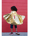 Great Pretenders Mantello per Costume di Carnevale Reversibile - Rosso/Oro - 2 costumi in 1! Travestimenti