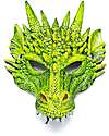 Great Pretenders Maschera di Drago - Verde - 3+ anni Travestimenti