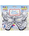 Great Pretenders Maschera Farfalla da Colorare - 3 Pennarelli inclusi Travestimenti