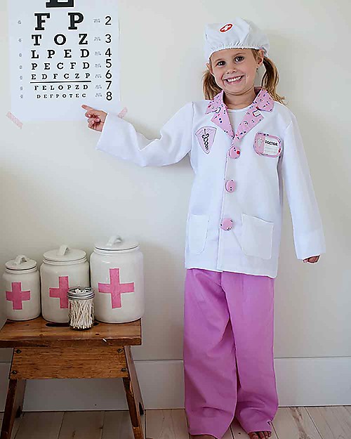 Great Pretenders Set Costume da Dottoressa, Rosa - Set da 8 Pezzi Travestimenti