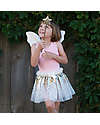 Great Pretenders Set Costume di Paillettes Oro - Gonna/Ali/Bacchetta - 4/6 Anni Travestimenti