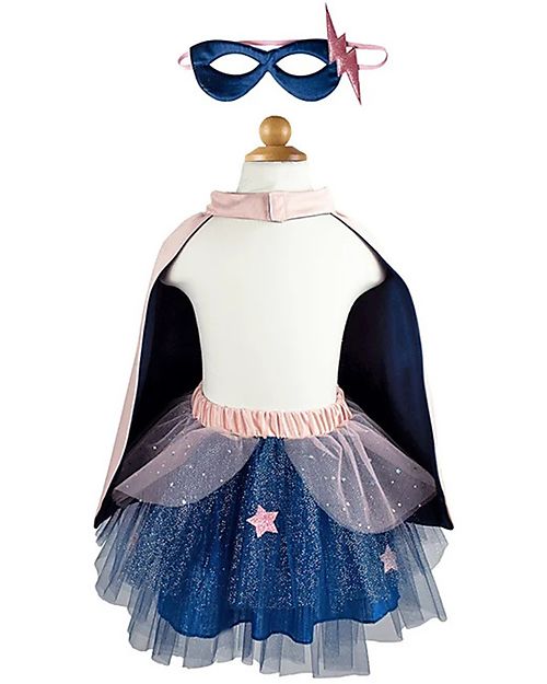 Great Pretenders Set Costume - Super Eroina - Gonna/Maschera e Cappello Travestimenti