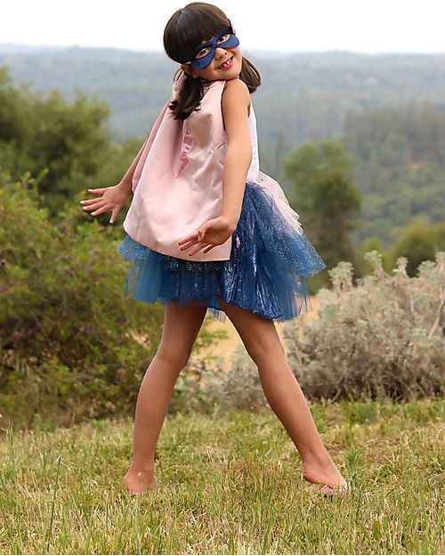 Great Pretenders Set Costume - Super Eroina - Gonna/Maschera e Cappello Travestimenti