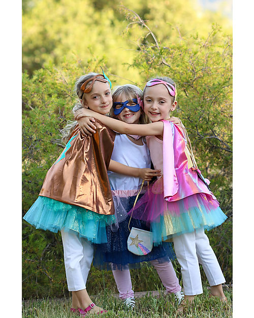 Great Pretenders Set Costume - Super Eroina - Gonna/Maschera e Cappello Travestimenti