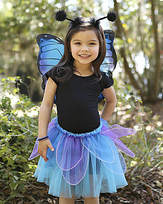 Great Pretenders Set per Costume da Farfalla Midnight Butterfly - Comprende Ali, Tutu e Cerchietto Travestimenti