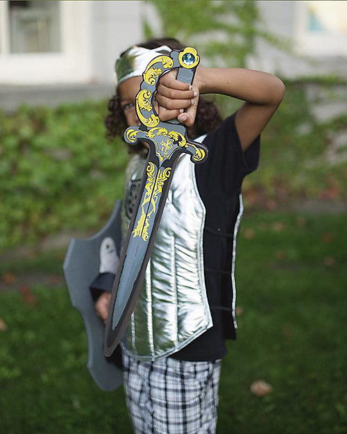 Great Pretenders Spada per Costume da Cavaliere Medievale - Blu/Oro - Super flessibile! Travestimenti