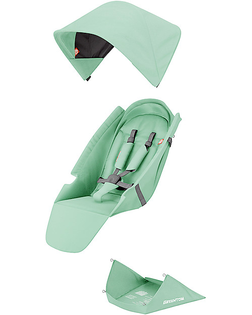 Greentom Set Rivestimento per Telaio Greentom Classic, 6+ mesi - Menta Cappottine e Rivestimenti
