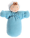 Grimm's Bambolina di Pezza Bebè Azzurro - Dipinta a mano Bambole