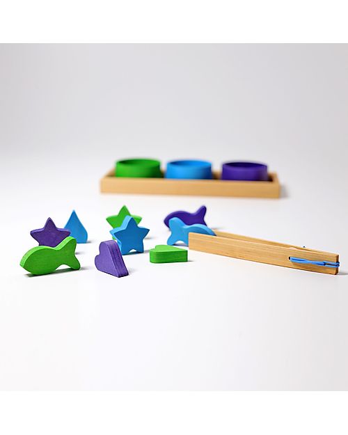 Grimm's Ciotole Arcobaleno - Legno di Tiglio FSC - Conta e Suddividi per Colore! Giochi Montessoriani