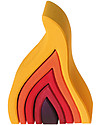 Grimm's Costruzioni Fiamme, Sfumature Rosso - 5 pezzi Costruzioni in Legno