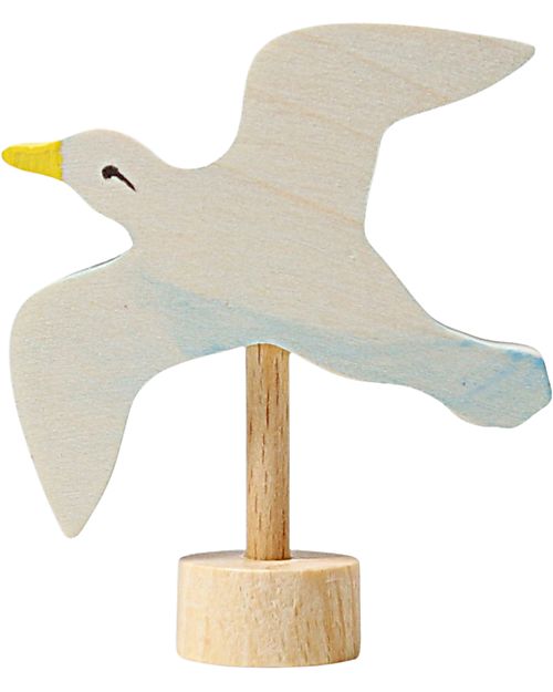 Grimm's Figura Decorativa per Base Anello delle Feste - Gabbiano - 7cm Giochi Montessoriani