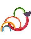 Grimm's Gioco da Impilare in Legno Arcobaleno, 6 Pezzi, 17 cm Giochi Montessoriani