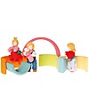 Grimm's Gioco da Impilare in Legno Arcobaleno Pastello, 6 Pezzi, 17 cm Giochi Montessoriani
