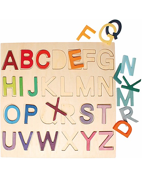 Grimm's Gioco da Tavola ABC, Impara l'Alfabeto - Con cornice Giochi STEM