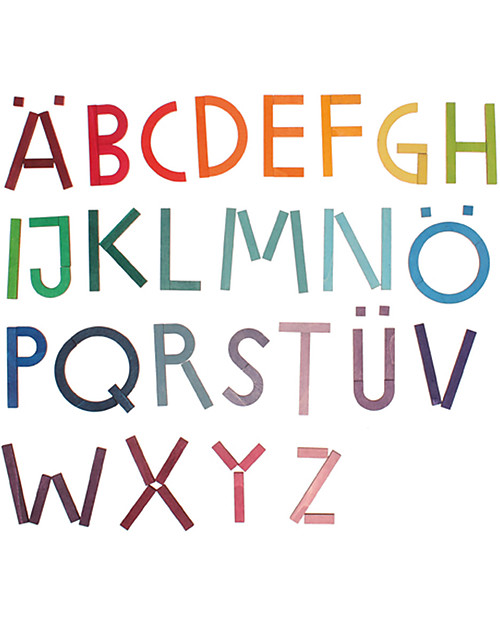 Grimm's Gioco da Tavola Lettere dell'Alfabeto - 77 pezzi Giochi Montessoriani