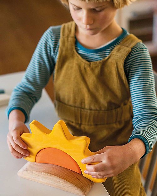 Grimm's Gioco Educativo in Legno - Crea il tuo meteo - Set da 13 pezzi Giochi Montessoriani