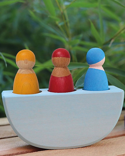 Grimm's Gioco Educativo in Legno -  I tre marinai - Set da 4 pezzi Giochi Montessoriani