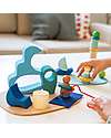 Grimm's Gioco Educativo in Legno - Small World Play By the Water - 20 Pezzi Giochi Montessoriani