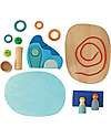 Grimm's Gioco Educativo in Legno - Small World Play By the Water - 20 Pezzi Giochi Montessoriani