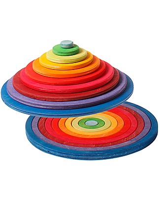 Grimm's Gioco in Legno Anelli e Cerchi Concentrici - 20 pezzi Incastri in Legno