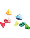 Grimm's Set 4 Barchette in Legno Componibili - Mille giochi divertenti! Giochi Montessoriani