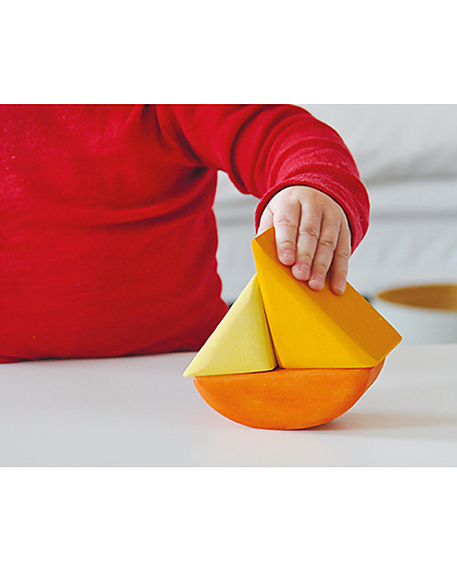 Grimm's Set 4 Barchette in Legno Componibili - Mille giochi divertenti! Giochi Montessoriani