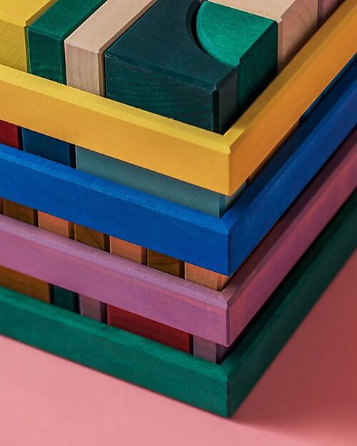 Grimm's Set Costruzion Piccolo Rhythm - Multicolore - 1+ Anni Costruzioni in Legno