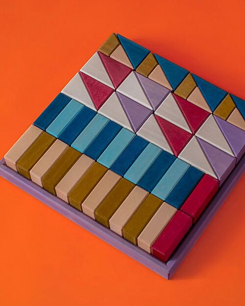 Grimm's Set Costruzion Piccolo Rhythm - Multicolore - 1+ Anni Costruzioni in Legno