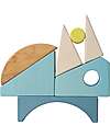 Grimm's Set Costruzioni Blu - Ispirato al Mare - Legno - 1+ anni Giochi Montessoriani