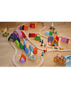 Grimm's Set Costruzioni in Legno Piccole Casette - 15 pezzi - Originale, divertente, educativo! Costruzioni in Legno