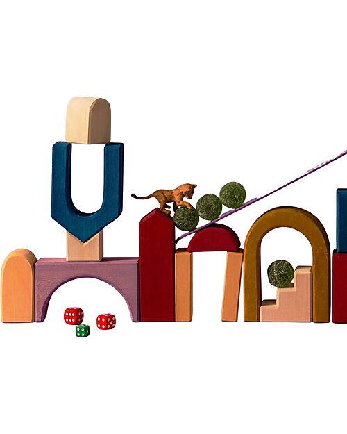 Grimm's Set Costruzioni Panorama - Multicolore - 1+ Anni Costruzioni in Legno