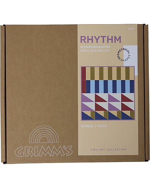 Grimm's Set Costruzioni Piccolo Rhythm - Multicolore - 1+ Anni Costruzioni in Legno